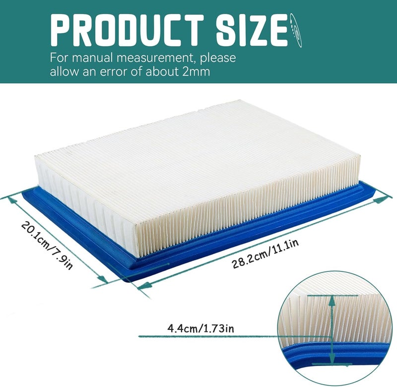 SOLLON Ranger 900 xp 7081706 Air Filter for Polaris Ranger 570 XP, RZR 570, Ranger 570 900 1000 Crew, Ranger 900 1000, Ranger Crew XP 1000 Diesel, Ranger 900 XP 2012-2018 - Image 2